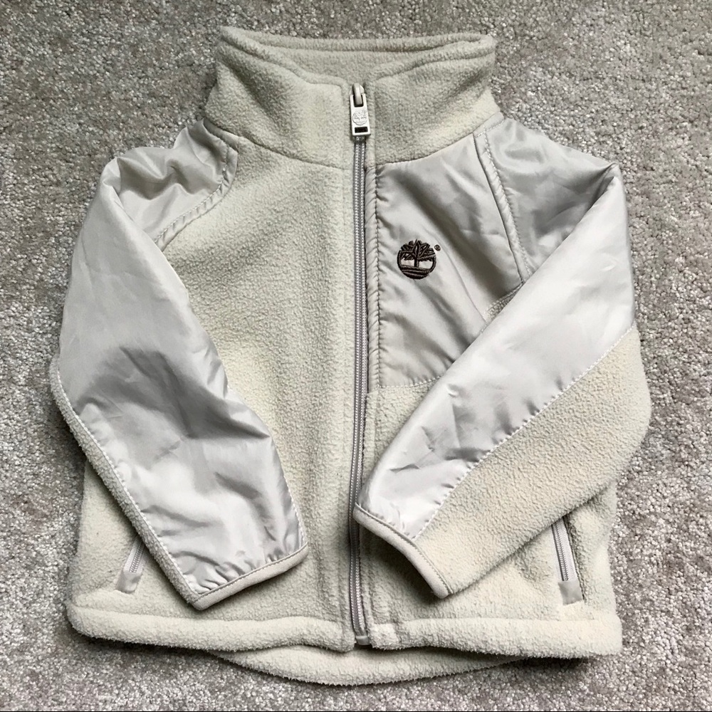 Timberland boys fleece tan khaki 18 mo jacket coat